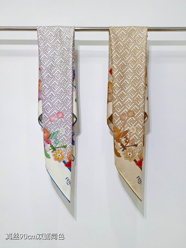 Fendi silk scarf hm07